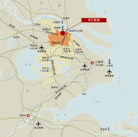 滨江新城地理位置
