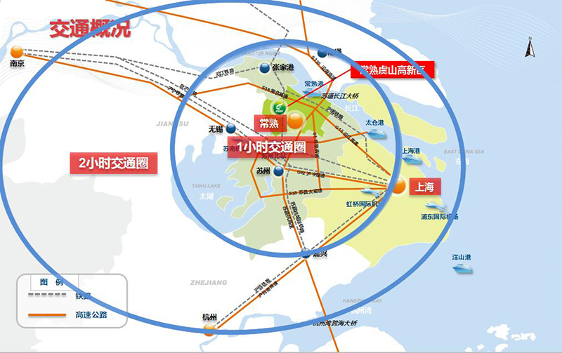 常熟虞山高新技术产业开发区交通区位