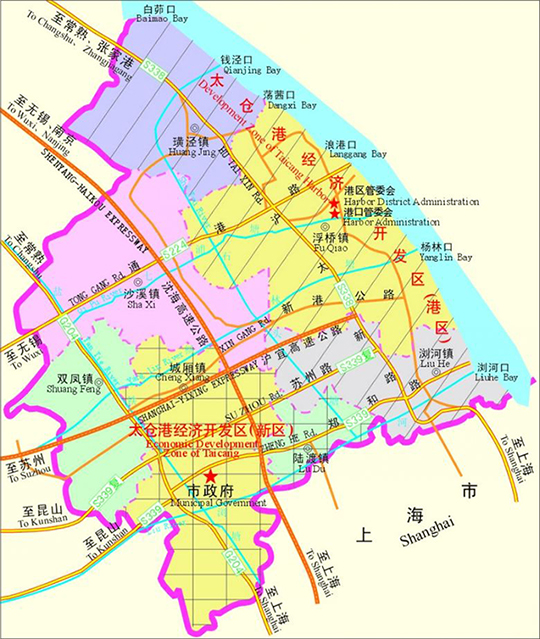 太仓高新区地理位置