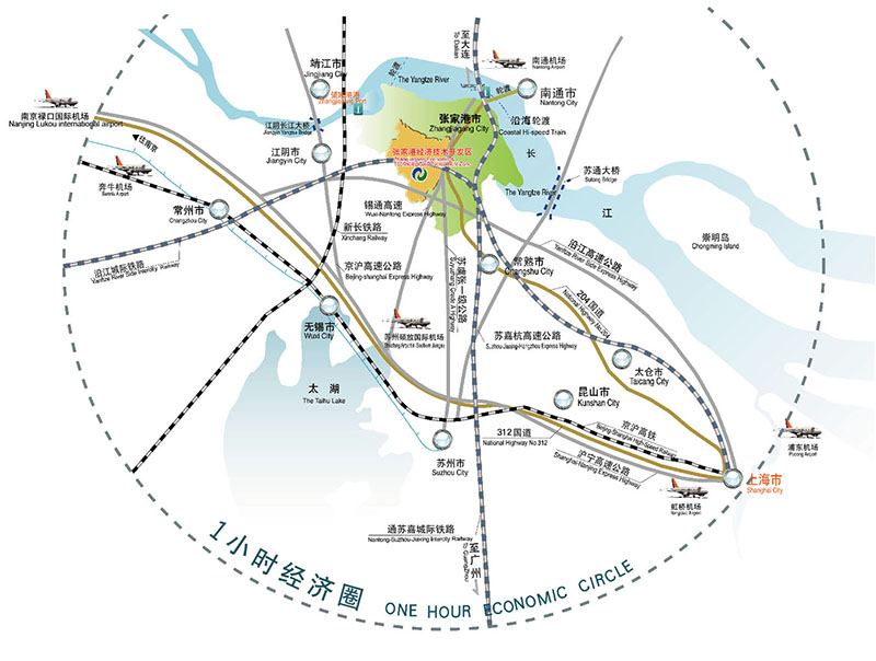 张家港经济技术开发区地理位置