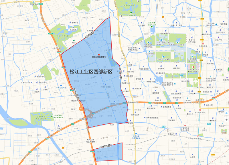 松江科技园区地理位置