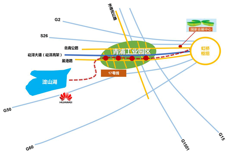 上海青浦工业园区交通区位