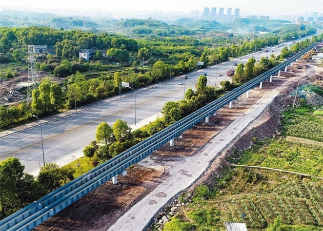 重庆璧山“云巴”有轨电车6月1日将空载试运行