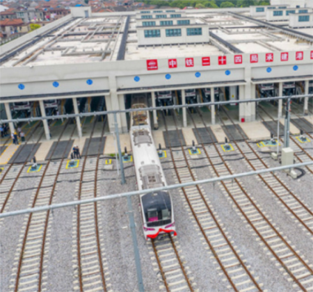 上海轨道交通6号线港城路车辆段正式投入使用
