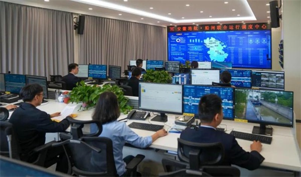 全国首个省级跨流域多航道船闸联合运行调度中心位于巢湖