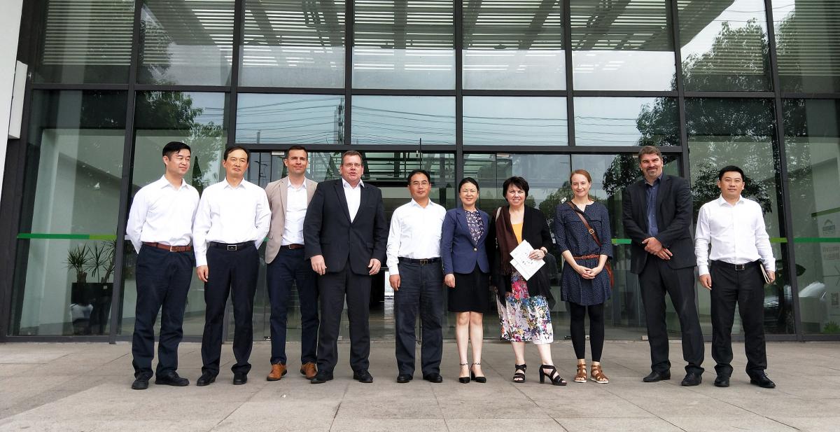 德国驻沪总领事欧珍博士一行到访德国工业园