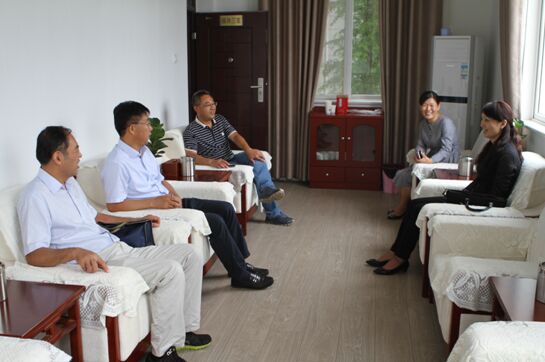 淮北市统计局领导与刘桥镇政府领导座谈交流统计工作