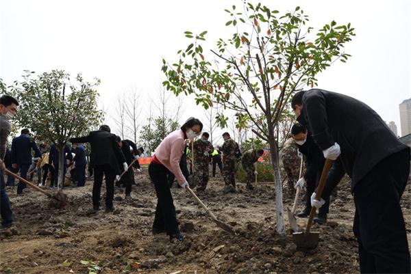 高新区植树活动火热进行