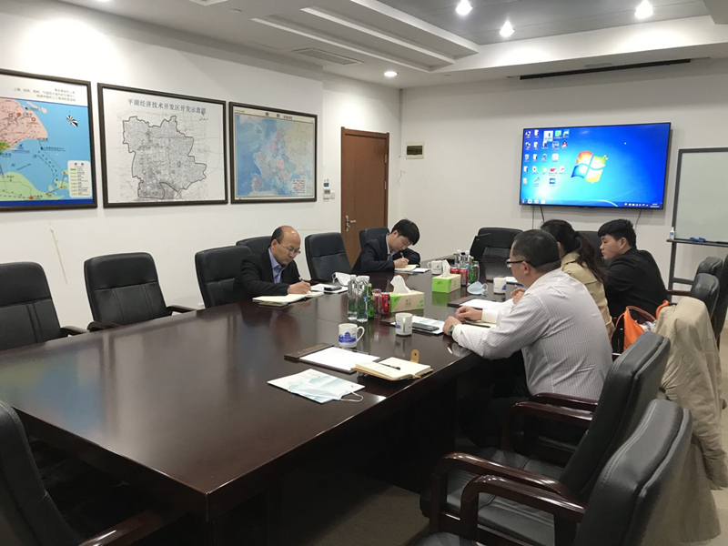投促中国创始人吴永豪，北京零犀公司总裁助理丁晨一行赴国家级平湖经济技术开发区考察