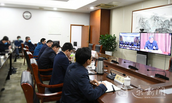 宿迁经开区组织收听收看全市安全生产电视电话会议实况