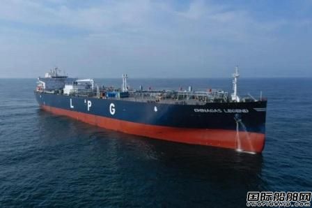 江南造船一艘84000立方米液化气船首制船完成海试
