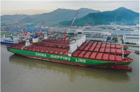 舟山中远海运重工为中远海运集运3艘船进行脱硫装置改装