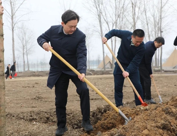 阜宁县四套班子领导参加义务植树