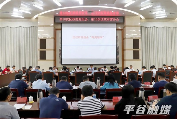 区政府党组会常务会召开