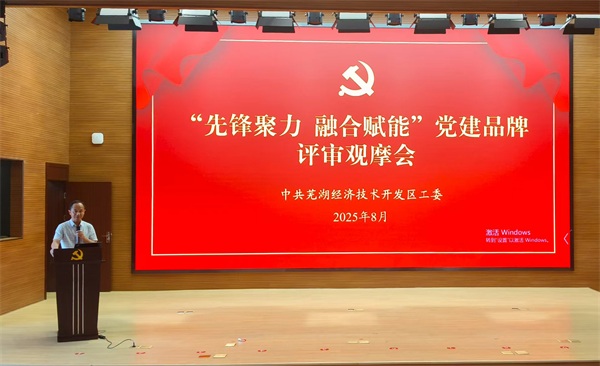 芜湖经开区举办“先锋聚力·融合赋能”党建品牌评审观摩会
