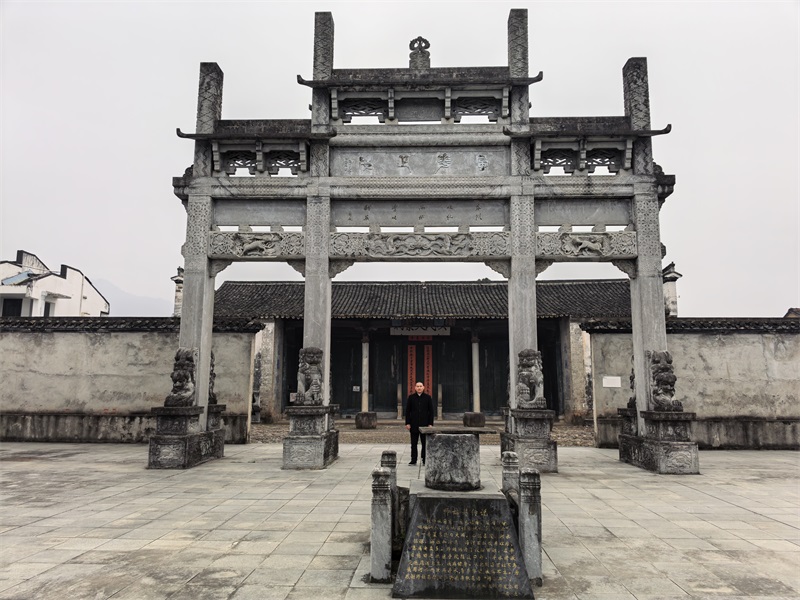 投促中国创始人吴永豪一行赴安徽省宣城市泾县茂林镇茂林村省级文物保护单位茂林吴氏大宗祠参观学习