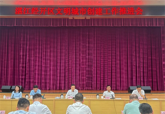 湛江经开区召开文明城市创建工作推进会